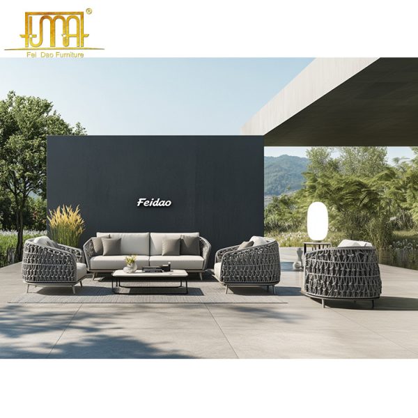 Grey Garden Sofa