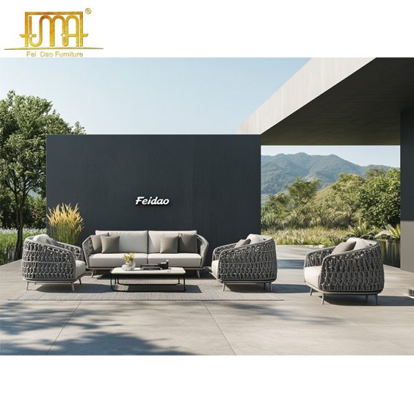 Grey Garden Sofa