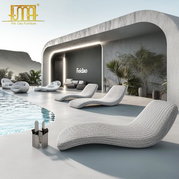 Rattan Garden Sun Loungers