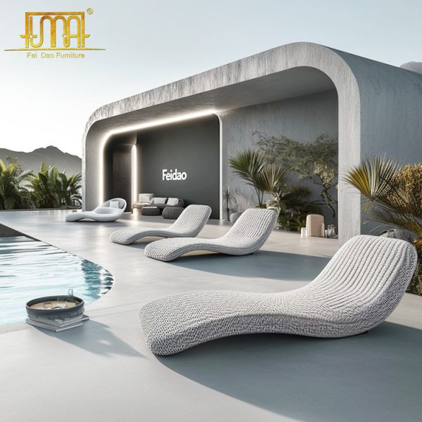 Rattan Garden Sun Loungers