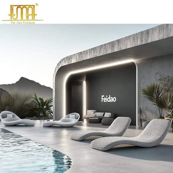 Rattan Garden Sun Loungers