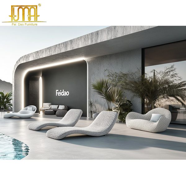 Rattan Garden Sun Loungers