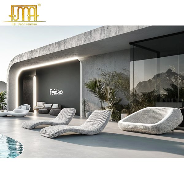 Rattan Garden Sun Loungers