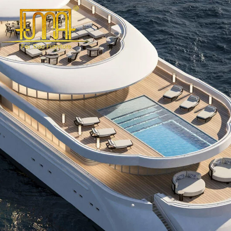 Showcasing Outdoor Opulence Among Superyachts