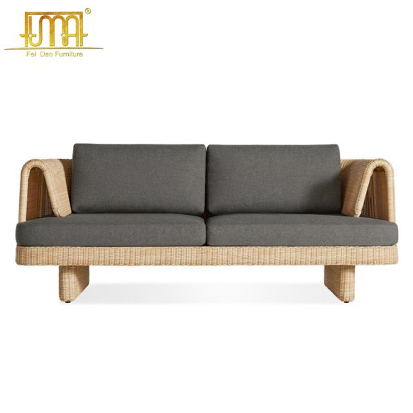 Outdoor Wicker Loveseat