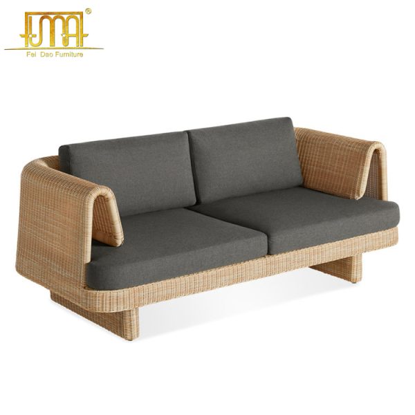 Outdoor Wicker Loveseat