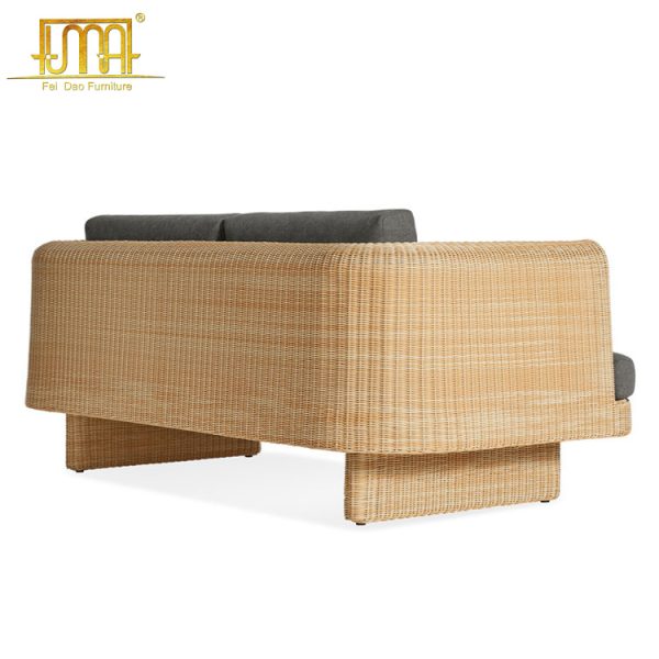 Outdoor Wicker Loveseat