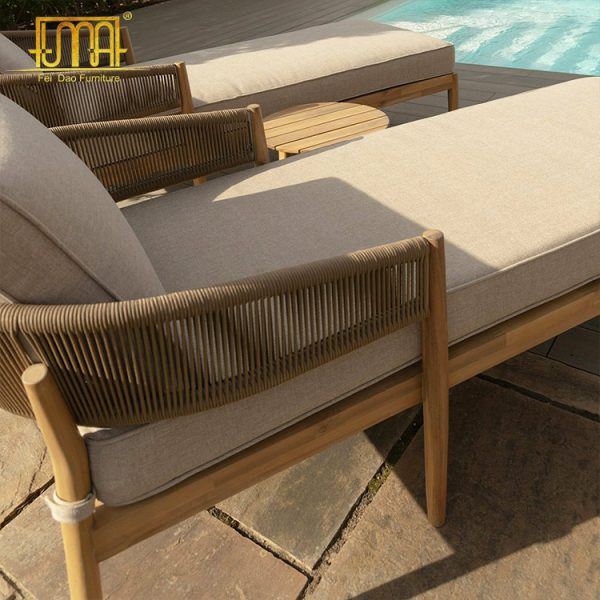 Rope Weave Double Sunlounger