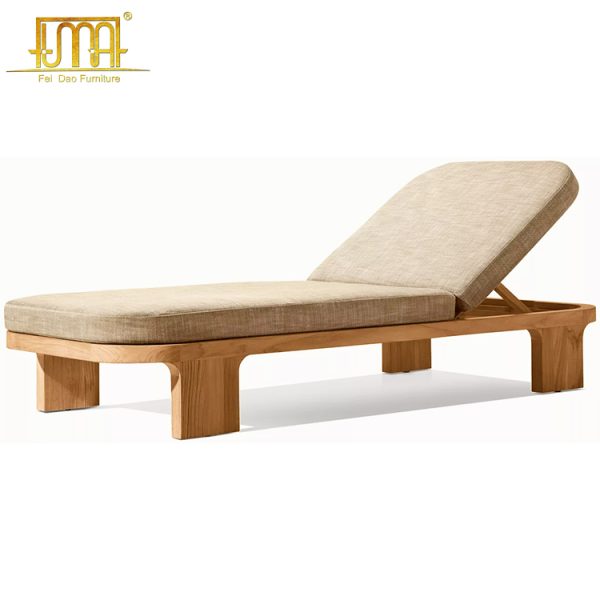 Teak Wood Chaise