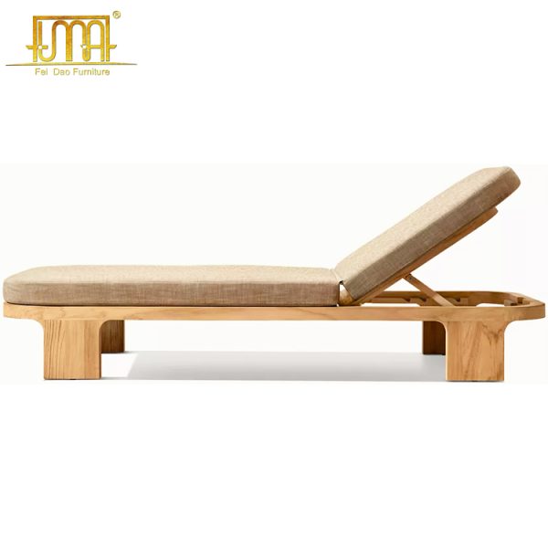 Teak Wood Chaise