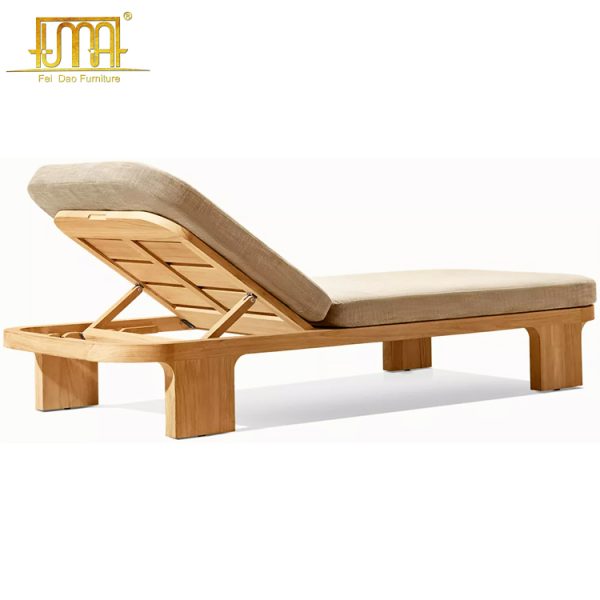 Teak Wood Chaise